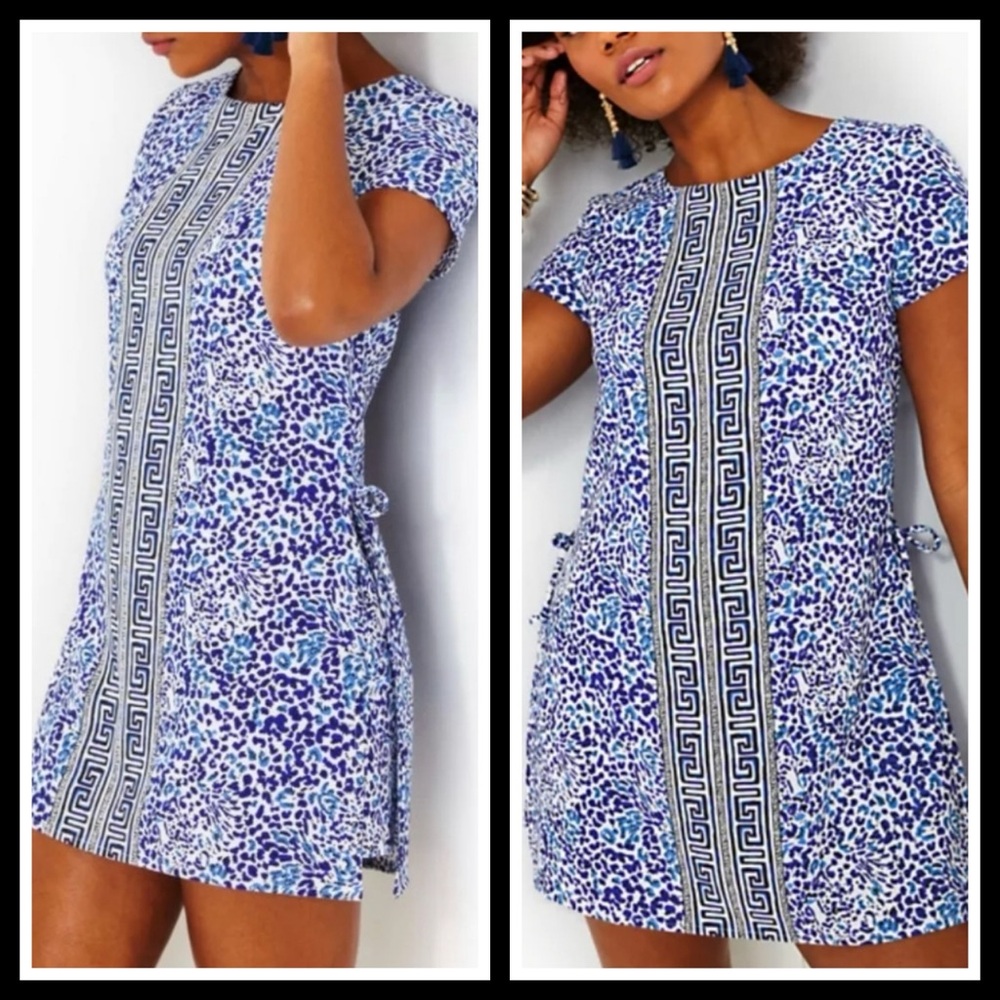 Lilly Pulitzer Blue and White Patterned Romper - Picture 13 of 13